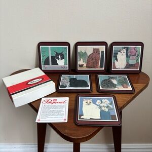 Vintage Cat Coasters
